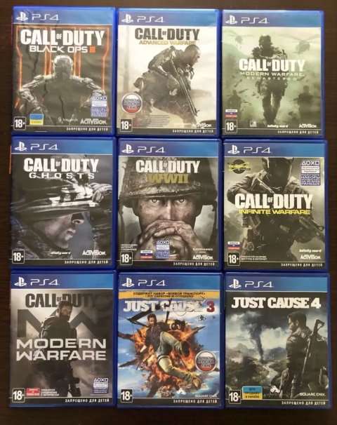 Sony PlayStation 4: Call of Duty Ghosts, Infinite Warfare, Moderne Warfare The Evil Within Uncharted Mafia Жизнь После Орден 1886, Alan Wake Yakuza