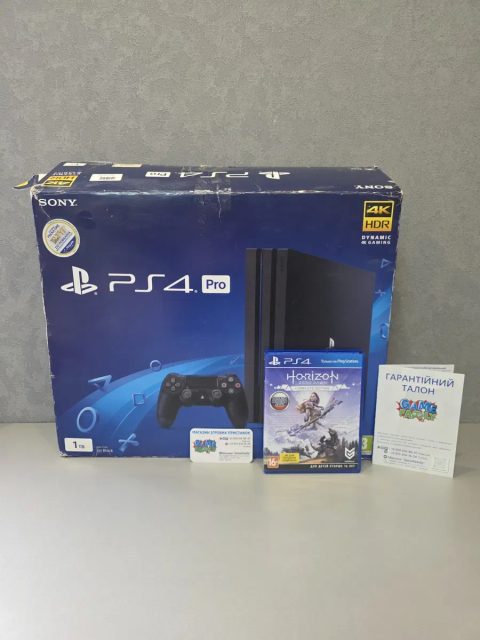 Sony Playstation 4 Pro Ps4 Ps CUH7108B 2 Ревізія Магазин 12 Місяців Гарантія HDD 1TB 1024GB + Horizon Zero Dawn Complete Edition