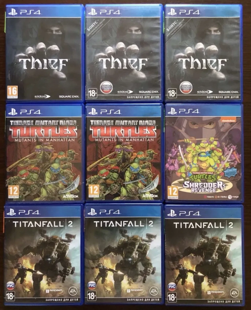 Sony PlayStation 4: Stalker Shadow of the Colossus, UFC 4, Unravel Yarny Bandle, Spider Man, Это Ты!, Titanfall 2, Thief Sinking City, Sims 4 Turtles — фото 5