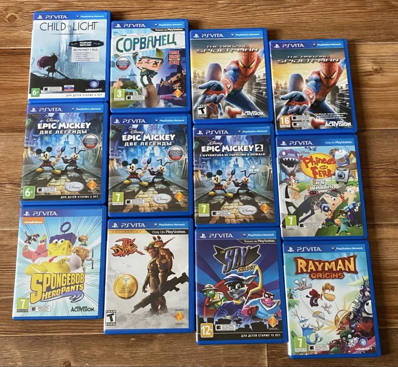 Sony PS Vita: Сорванец, Minecraft, Lego, Rayman, Spider-Man, Spongebob — фото 3