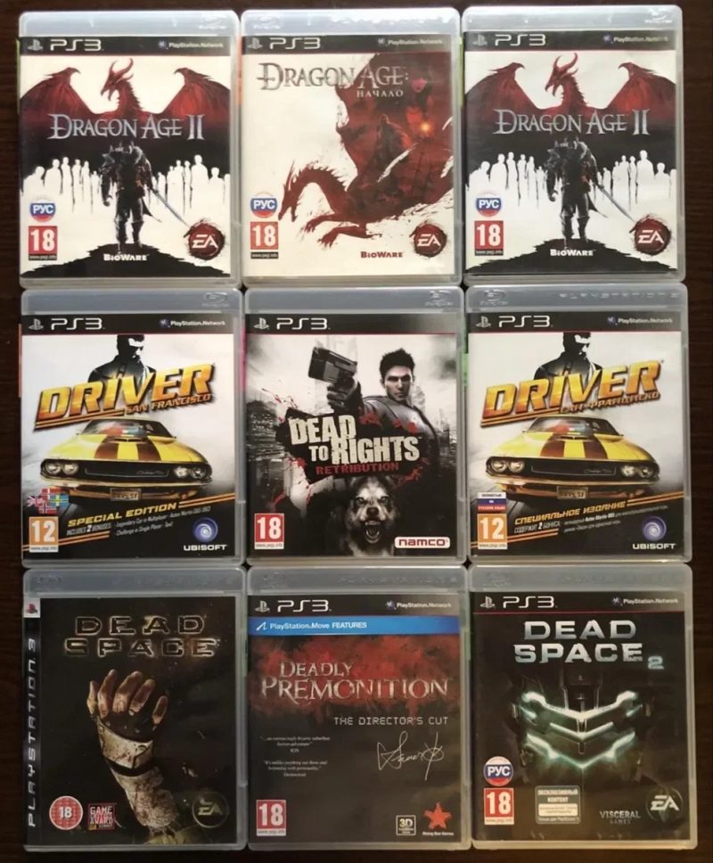 Sony PS3: Wolfenstein Call of Duty Moderne Warfare 2 (російський), Saboteur, Rayman Dead Space, Rage Fallout Driver Сан-Франциско, FIFA 2019, Blur — фото 6
