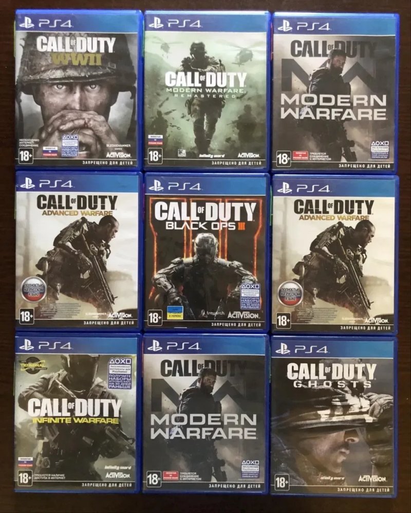Sony PS4: Call of Duty Ghosts, Infinite Warfare, WWII, Moderne Warfare, Advanced Warfare (російські), Baldurs Gate, Deadpool New, Diablo Cyberpunk — фото 2