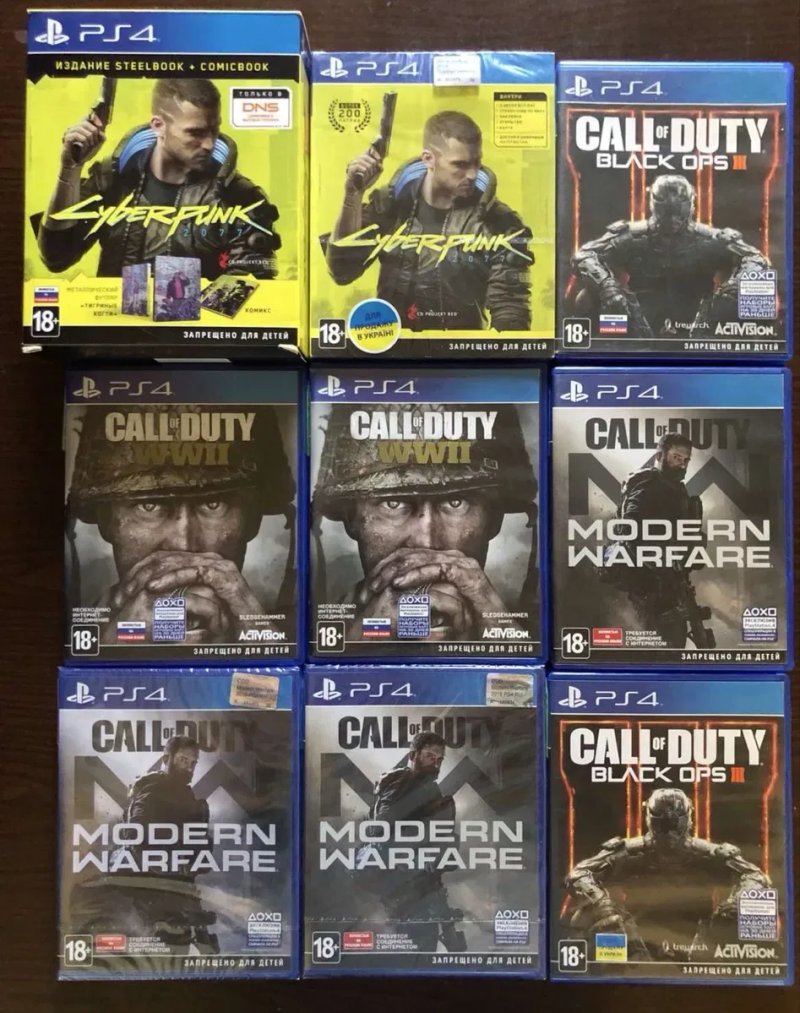 Sony PS4: Call of Duty Ghosts, Infinite Warfare, WWII, Moderne Warfare, Advanced Warfare (російські), Baldurs Gate, Deadpool New, Diablo Cyberpunk — фото 6