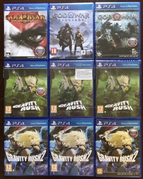 Sony PS4: Gravity Rush, God of War, Fallout 4 GOTY, FarCry, inFAMOUS Первый Свет, Второй Сын, GranTurismo Hitman Hellblade Dragon Age Инквизиция