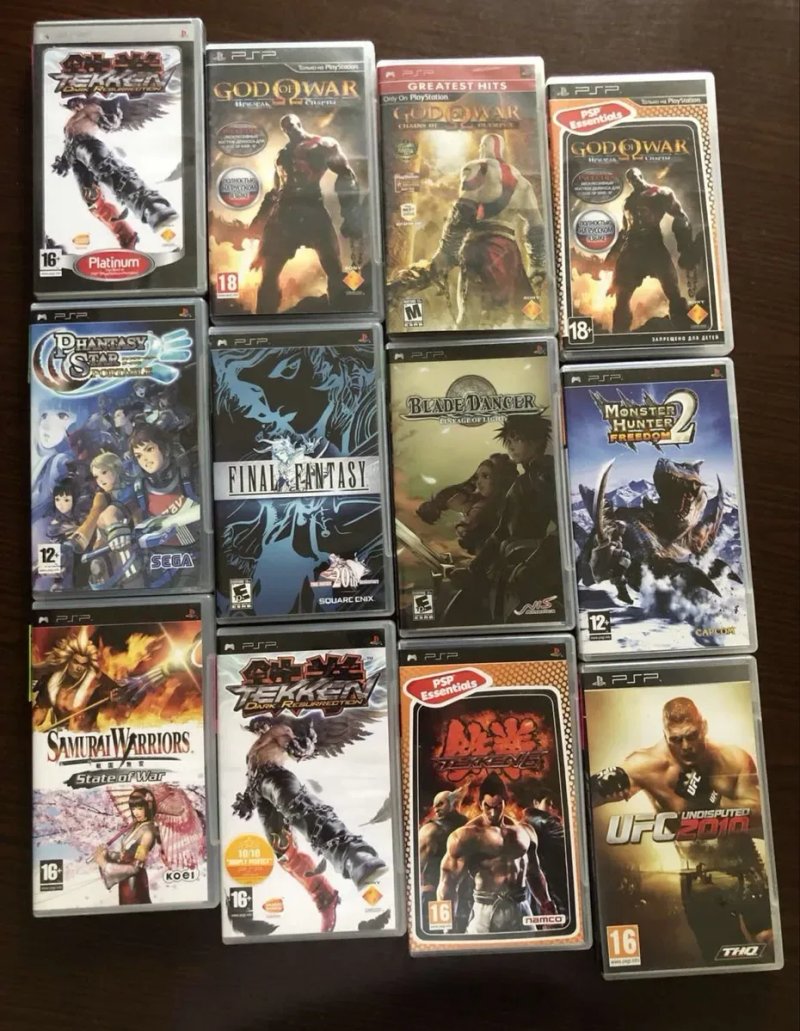 Sony PSP: God of War Chains of Olympus, Prince of Persia Забытые Пески, Tekken Ghosts’n Goblins Fight Night Round, The Sims 2, Assassins Creed Pursuit — фото 3