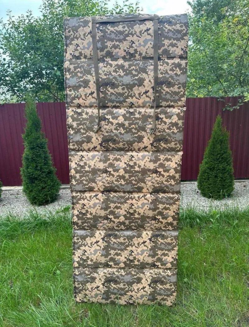 Спальний каремат складний військовий мультикам піксель зсу олива чорний койот карімат каримат розкладний гармошка туристичний multicam армійський — фото 2