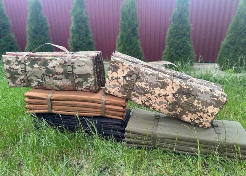 Спальний каремат складний військовий мультикам піксель зсу олива чорний койот карімат каримат розкладний гармошка туристичний multicam армійський — фото 3
