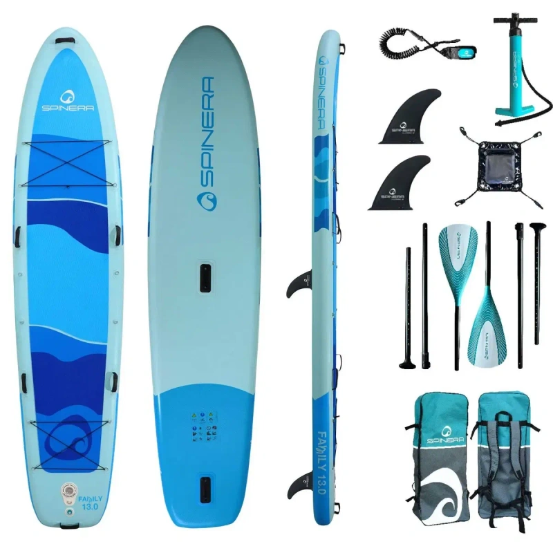 SPINERA 397 см Family 13 SUP дошка ТОП каяк 4метр САП борд board доска SUP дошка 2 шари слоя доска надувна Stand Up Paddle board борд SUB SAP надувная — фото 2