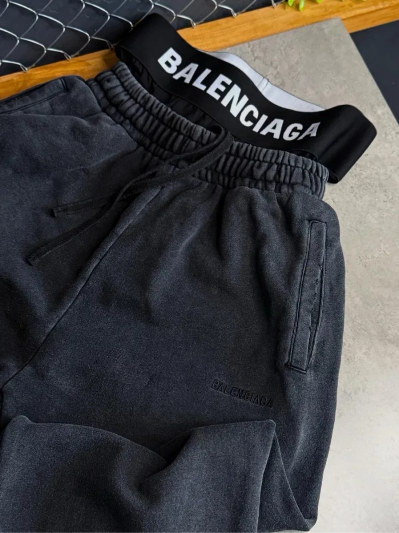 Спортивні штани Balenciaga чорні оверсайз — фото 3