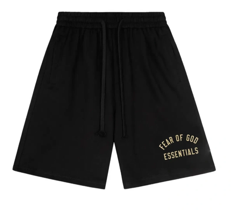 Спортивные шортв Essentials Logo Унисекс черные ессеншиалс Новинка — фото 5