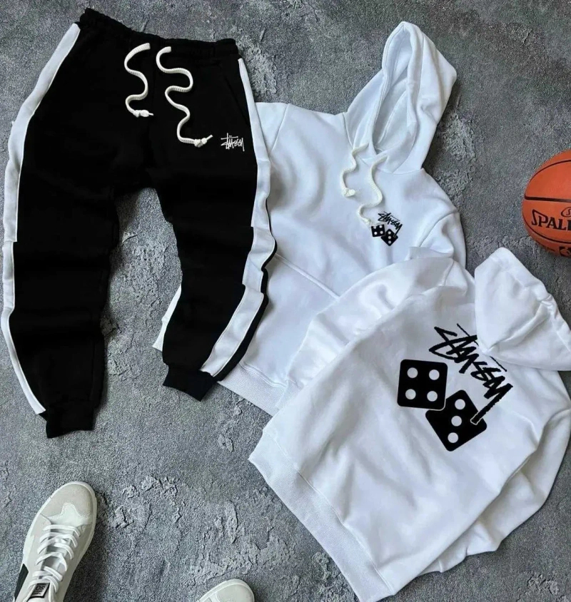 Спортивный костюм мужской флисовый Stussy теплый  стусси на флисе — фото 2