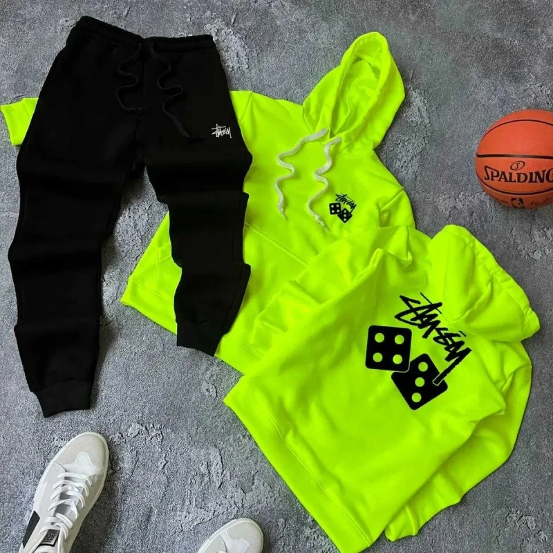 Спортивный костюм мужской флисовый Stussy теплый  стусси на флисе — фото 4