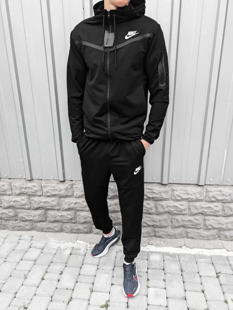 Спортивный костюм мужской Nike Tech на молнии осенний весенний найк худи штаны — фото 2