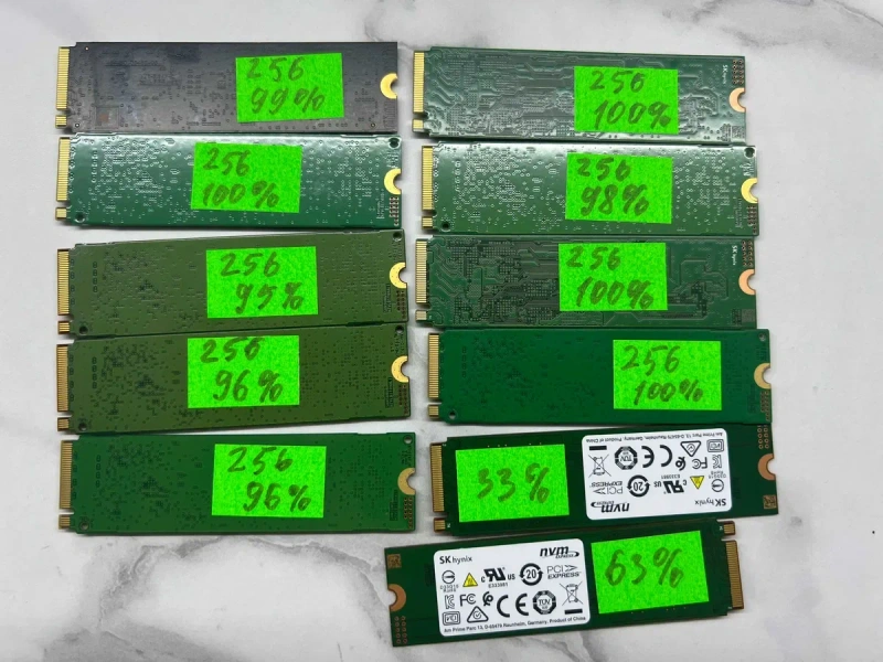 SSD диски M.2 2280 NWMe/SATA 2.5" (95-100%) Життя 256/512 Гб — фото 3