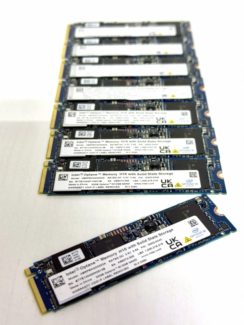 SSD Intel Optane H10 512GB+32GB M.2 NVMe стан нових 3-5 години напрацювання — фото 2