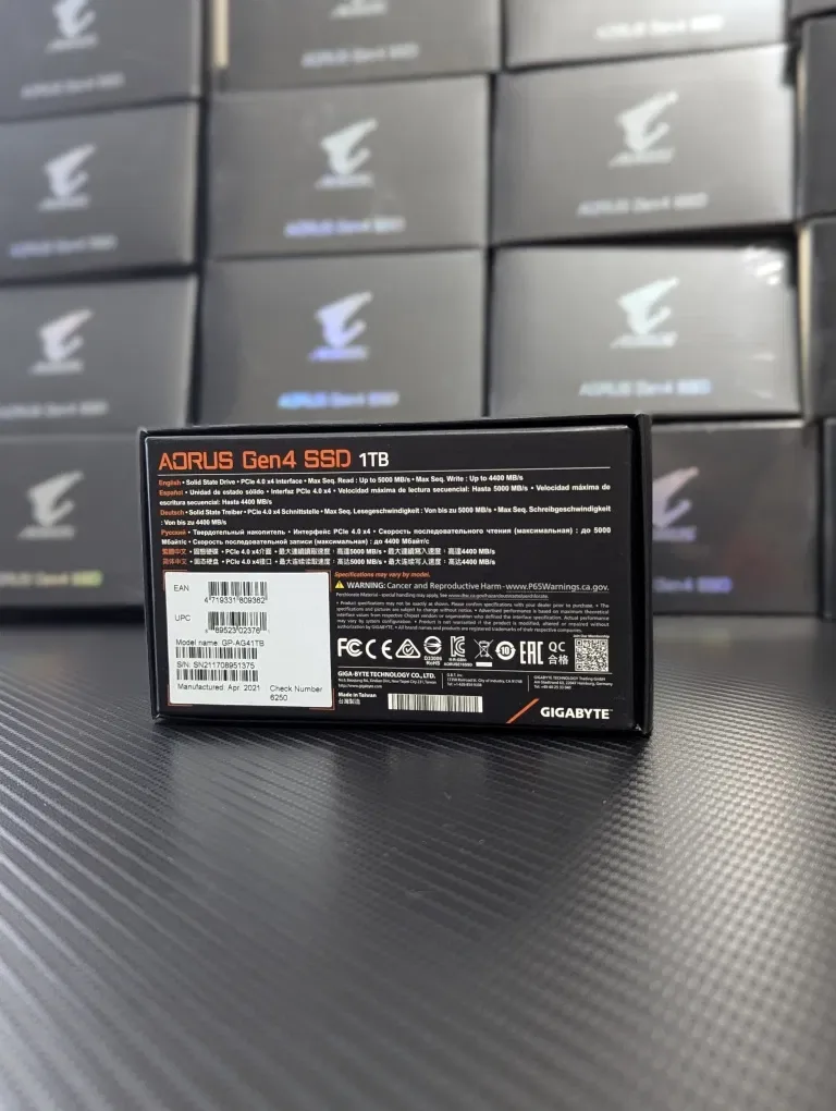 SSD m.2 NVMe AORUS 1TB Gen4 | ССД PCIe gen4.0 x4 на контролері Phison з DRAM кешем 1800TWB — фото 3