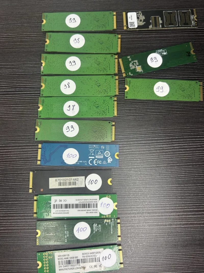 SSD M.2 NVMe / SATA 120GB–500GB | Health 98–100% — фото 4