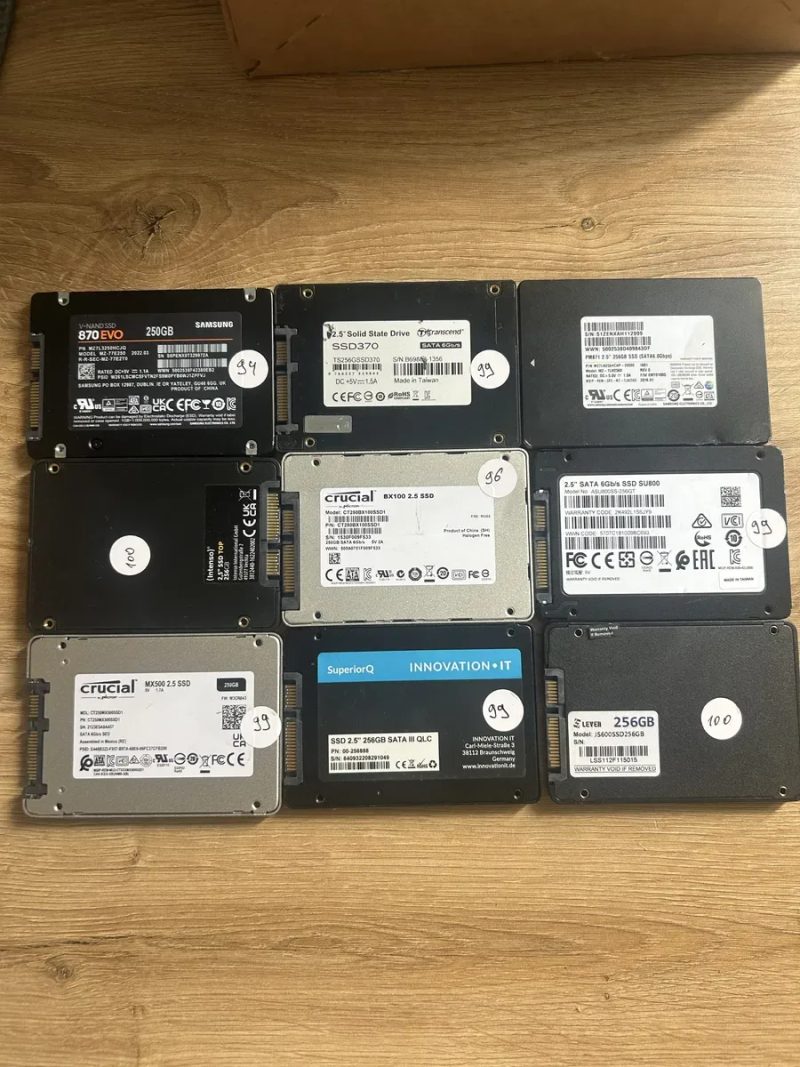 SSD M.2 NVMe / SATA 120GB–500GB | Health 98–100% — фото 7