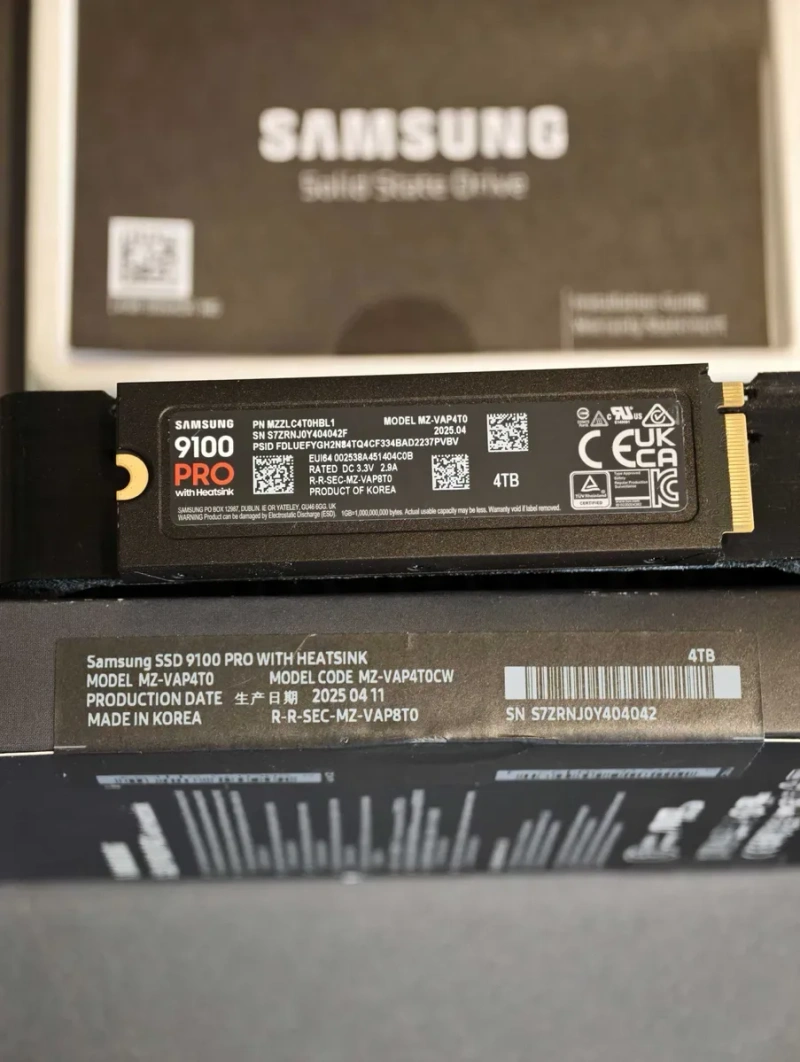SSD накопичувач Samsung 9100 PRO 4 TB with Heatsink ГАРАНТІЯ 60 міс — фото 2