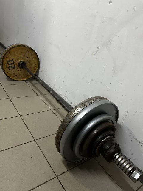 Сталева олімпійська штанга Млинці Динамо стройгідравліка до штанги блины диски Гантели скамья дли жима стойка для штанги