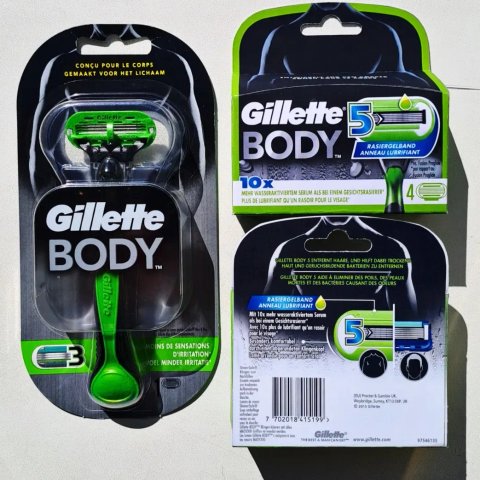 Станок бритва Gillette BODY | Касети для тіла 4 шт (сумісні з Mach3 / Venus). Кассеты для бритья тела
