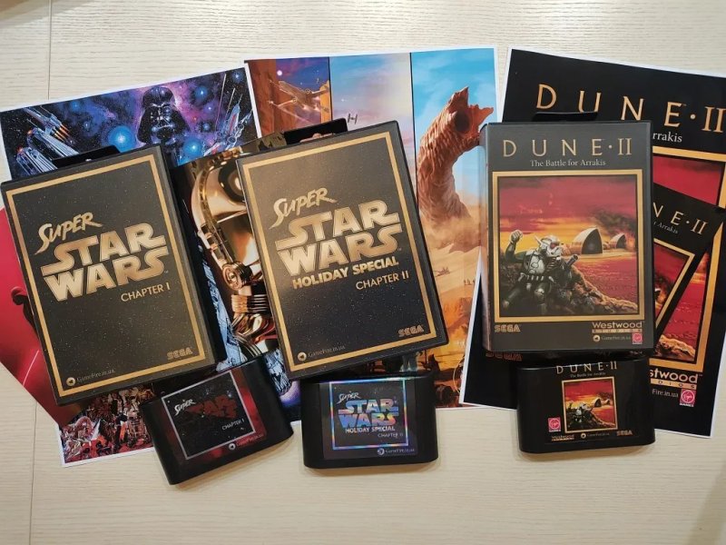 Star Wars (Prototype) + Holiday/Dune 2 Sega Mega Drive/Genesis Panorama Box Set — фото 3