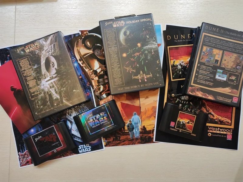 Star Wars (Prototype) + Holiday/Dune 2 Sega Mega Drive/Genesis Panorama Box Set — фото 4