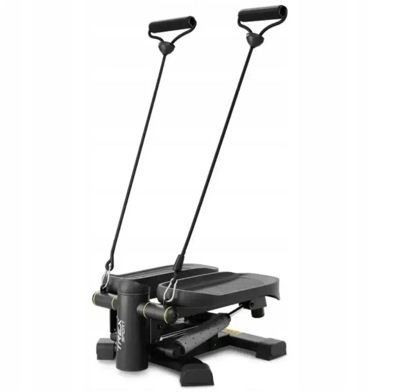 Степпер Trex Sport TX-070sp twiz 2в1 з еспандерами, степпер крокомір для схуднення, тренажер — фото 3