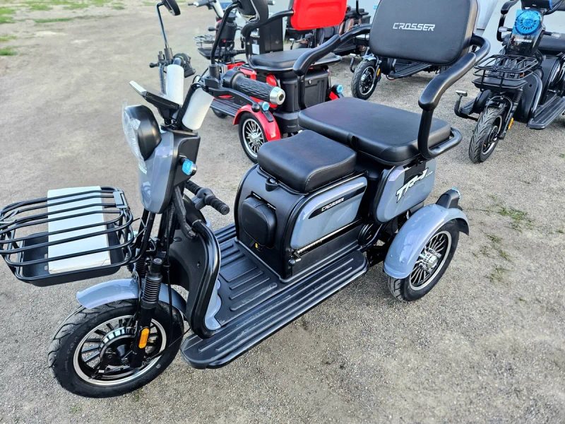 Стокмото Мощный ЭЛЕКТРОТРИЦИКЛ 1500ват[3000w pic.]LFP Литий-железофосфат батарея кросер ДОСТАВКА tr1 большой выбор,разные цвета опт.розница crosser — фото 4