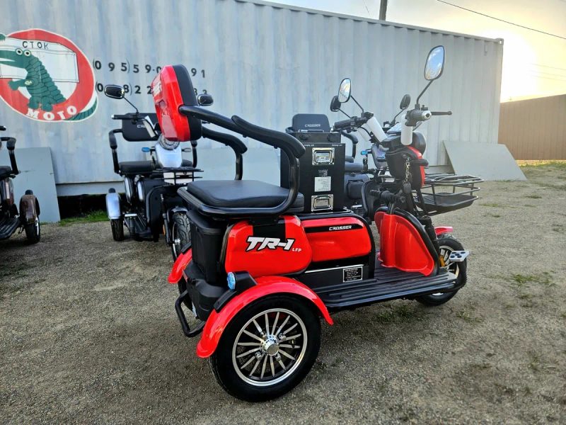 Стокмото Мощный ЭЛЕКТРОТРИЦИКЛ 1500ват[3000w pic.]LFP Литий-железофосфат батарея кросер ДОСТАВКА tr1 большой выбор,разные цвета опт.розница crosser — фото 6