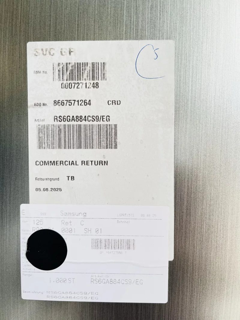 Стоковий холодильник Samsung Side-by-Side RS6GA884CS9 — фото 4