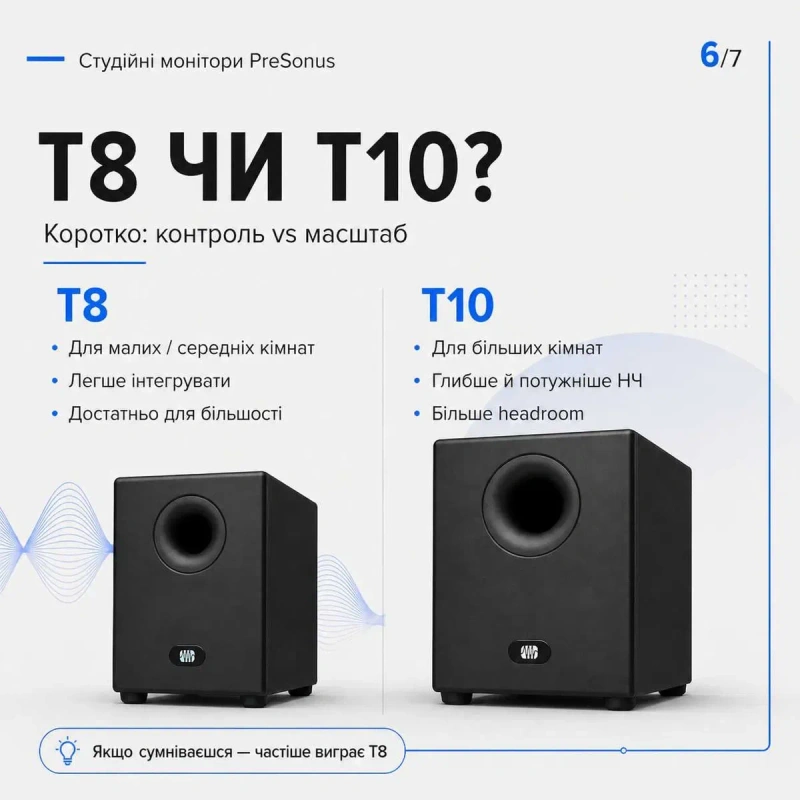 Студійні монітори Presonus Eris E5 / E8 XT /сабвуфер T10 — фото 7