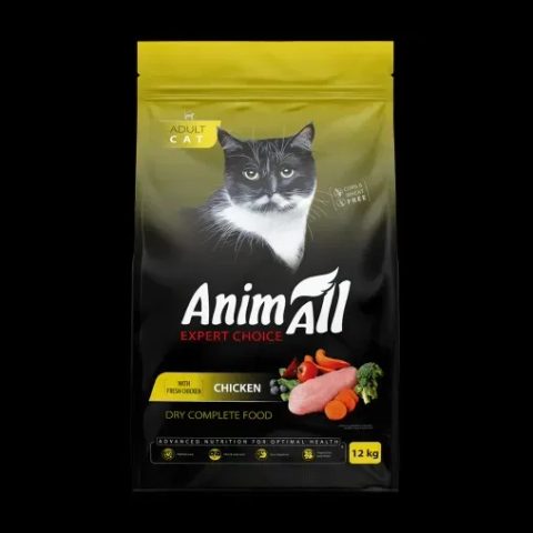 Сухий корм AnimAll для котів з куркою 12 кг