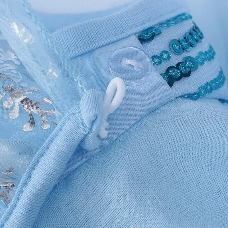 Сукня Ельзи Ельза плаття дитяче костюм Эльза Frozen голубе довге 3-9р. — фото 2