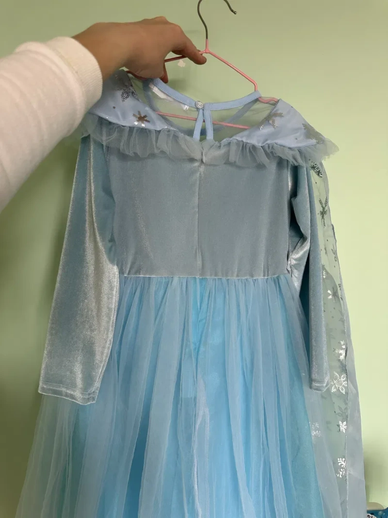 Сукня Ельзи Ельза плаття дитяче костюм Эльза Frozen голубе довге 3-9р. — фото 8