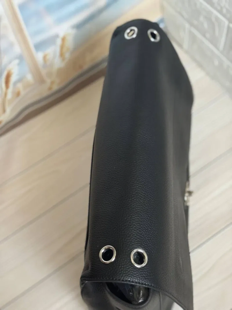 Сумка chanel maxi flap шкіряна чорна — фото 6