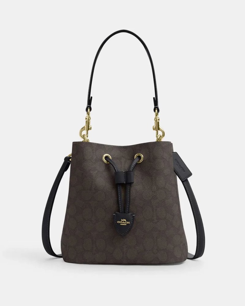 Сумка чоловіча Coach Coach Rowan Bucket Bag In Signature Canvas — фото 2