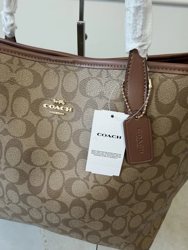 Сумка Coach city шопер Coach City Tote in Signature — фото 7