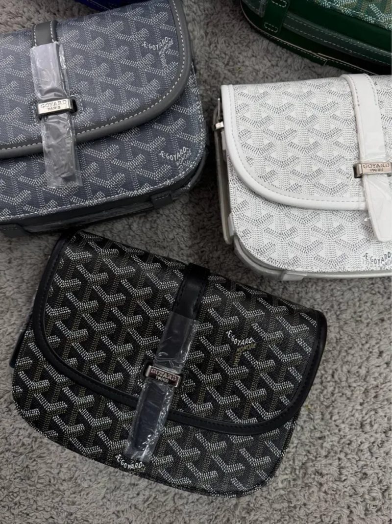 Сумка Goyard / месенджер гоярд/ гаярд сумка чорна/ біла/ сіра/ зелена — фото 8