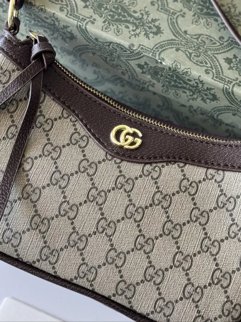 Сумка Gucci Ophidia, жіноча сумка гучі, женская сумка багет, кожаная — фото 2