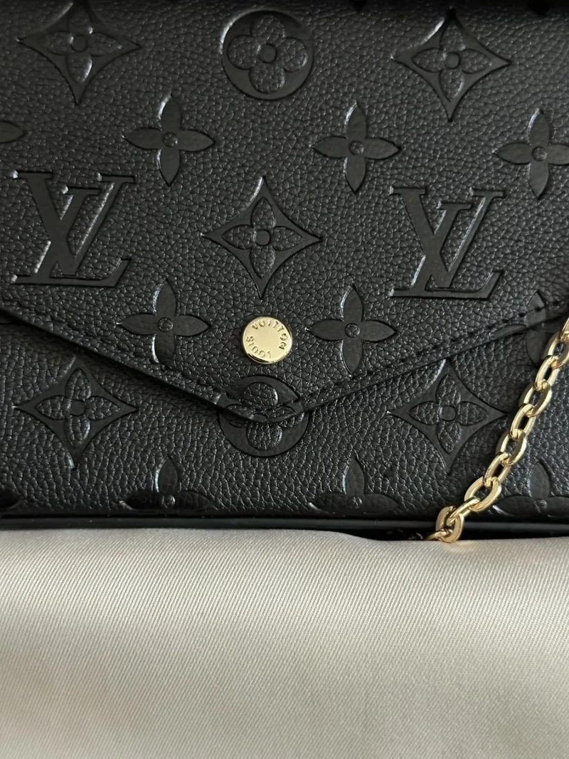 Сумка клатч шкіряна в стилі Louis Vuitton Pochette Felicie, луі вітон — фото 4