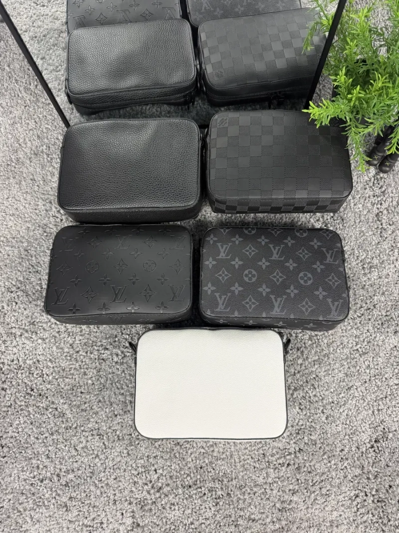 Сумка Louis Vuitton шкіряна чоловіча через плече Lv сумка Луи Витон Лв — фото 3