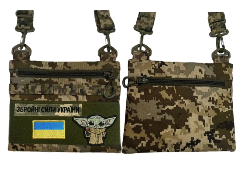Сумка месенджер 27*22 через плече , під патчі , барсетка чоловіча — фото 4