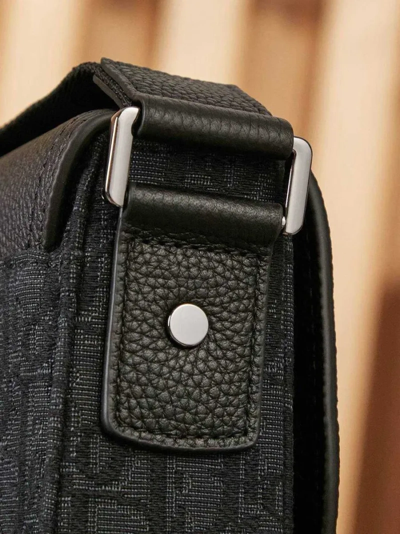 Сумка месенджер Christian Dior Saddle Messenger with Flap Сумка через плече Діор Черная мужская сумка Премиум качество — фото 5