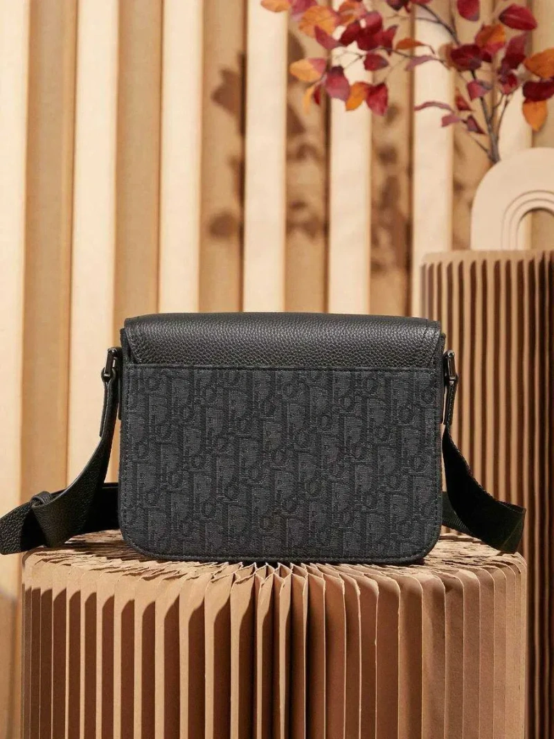 Сумка месенджер Christian Dior Saddle Messenger with Flap Сумка через плече Діор Черная мужская сумка Премиум качество — фото 7