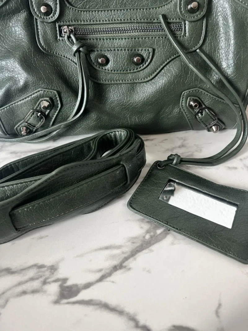 Сумка з лого balenciaga city bag — фото 2