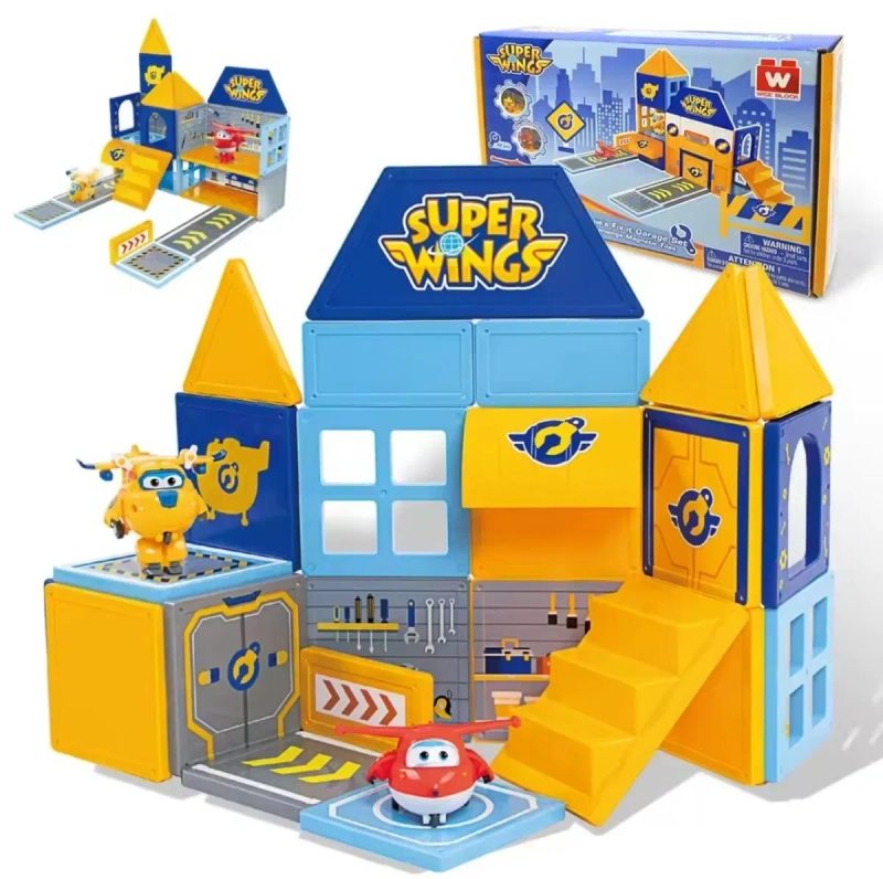 Супер крила Super Wings Sharky, Rattie, Runi, Curie Супер Крылья Robot Suit Джетт Jett, Golden Boy, Donnie, магнітний набір конструктор — фото 8