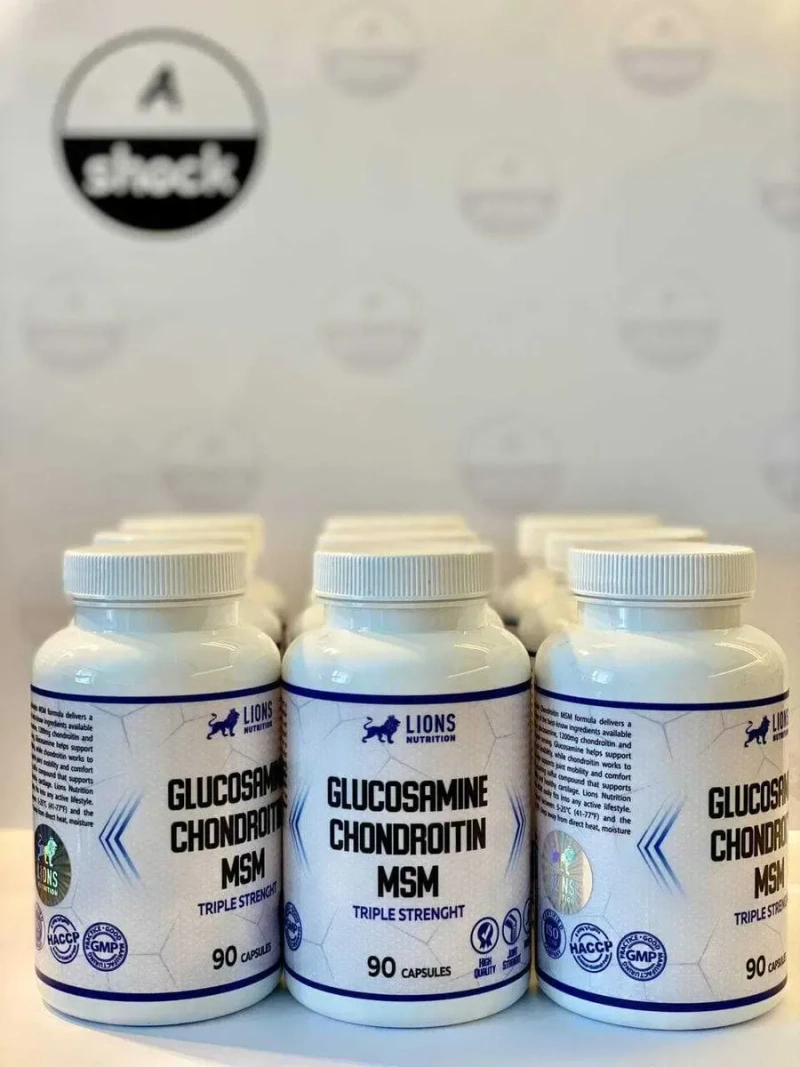 Суставы и связки Lions Nutrition Glucosamine Chondroitine MSM 90caps — фото 2