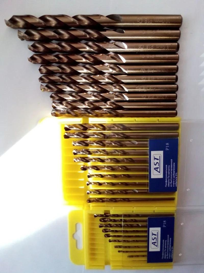 Сверло центровочные { 1 - 6,3 mm } , сверло Р18Со cobalt" Р6М5" P9 — фото 3