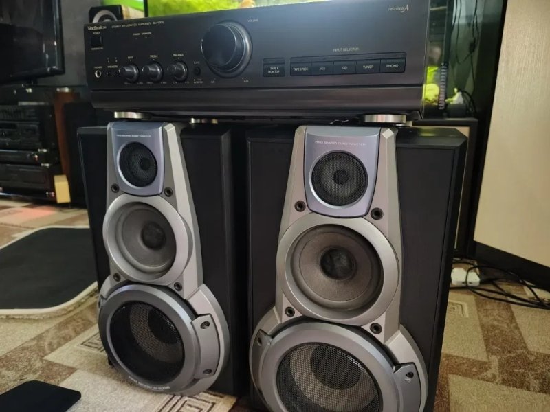 Technics, Колонки трехполосные, пассивные EH760 120вт усилитель  SU V300 (НЕДОРОГО) — фото 8